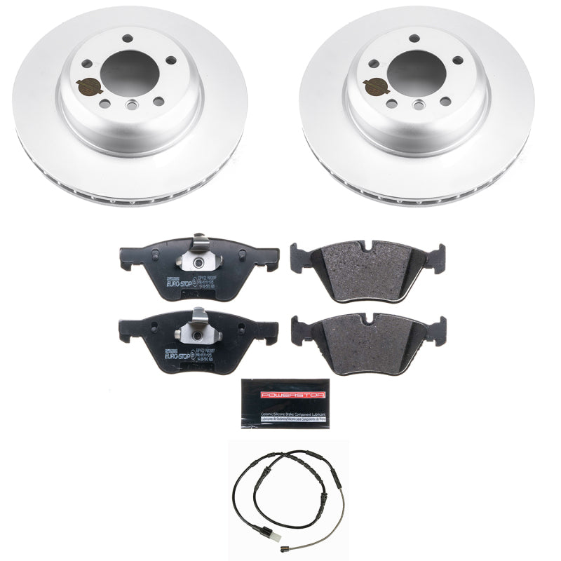 Power Stop 09-16 BMW Z4 Front Euro-Stop Brake Kit Brake Kits - OE PowerStop