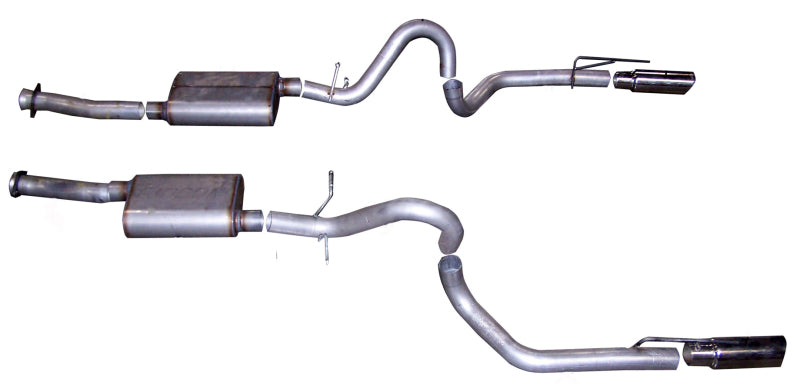Gibson 99-04 Ford Mustang GT 4.6L 3in Cat-Back Dual Exhaust - Stainless Catback Gibson
