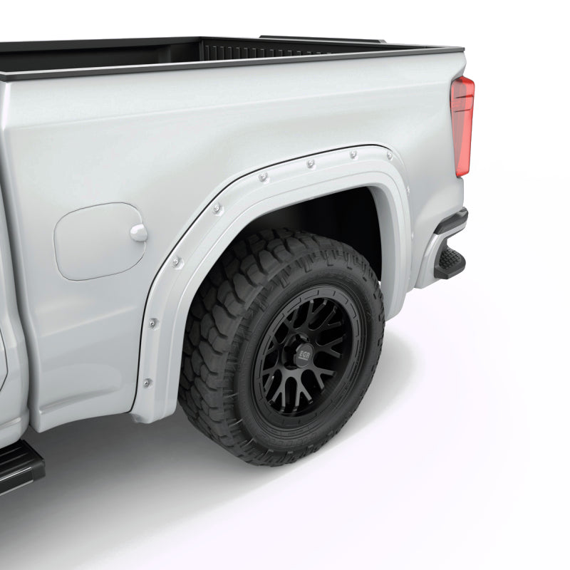 EGR 19-23 Gmc Sierra 1500 Summit Traditional Bolt-On Look Fender Flares White Set Of 4 Fender Flares EGR