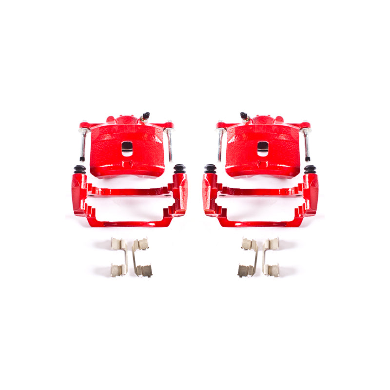 Power Stop 01-05 Acura EL Front Red Calipers w/Brackets - Pair Brake Calipers - Perf PowerStop