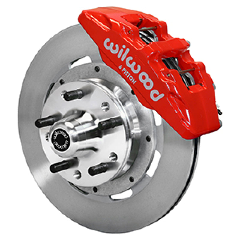Wilwood 97-93 Mopar A/B/E/F/J Body Dynapro 12.19x0.81 Six Piston Front BBK - Red Big Brake Kits Wilwood