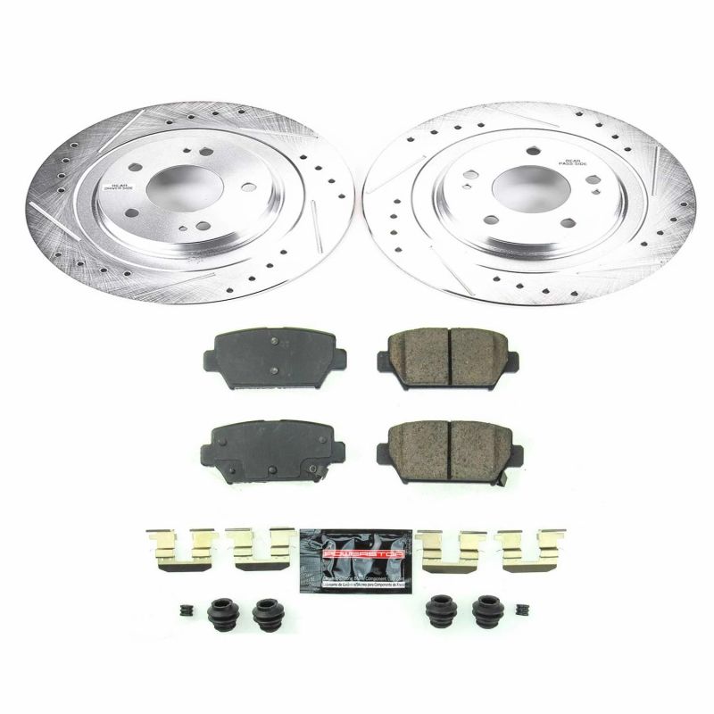Power Stop 2018 Mitsubishi Eclipse Cross Rear Z23 Evolution Sport Brake Kit Brake Kits - Performance D&S PowerStop
