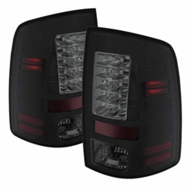 Spyder Dodge Ram 1500 09-14 LED Tail Lights Incandescent- Blk Smke ALT-YD-DRAM09-LED-BSM Tail Lights SPYDER