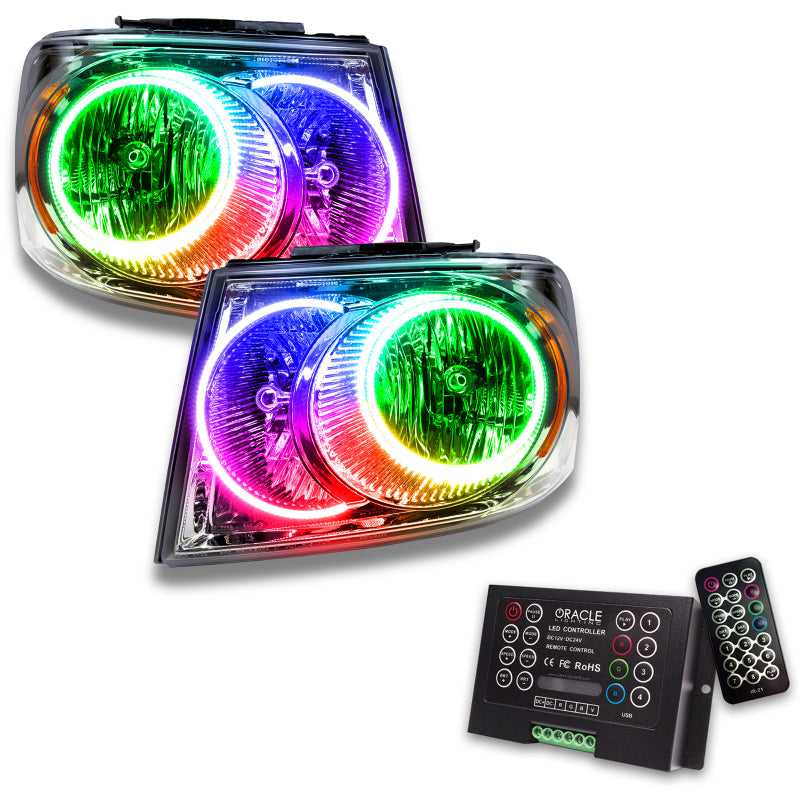 Oracle 07-09 Dodge Durango SMD HL - Chrome - ColorSHIFT w/ 2.0 Controller Headlights ORACLE Lighting