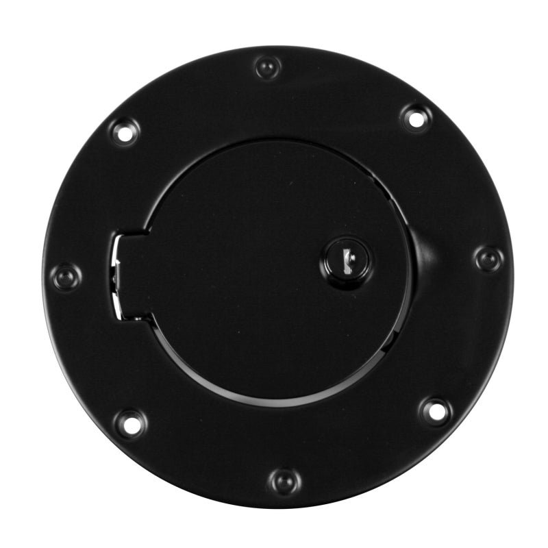 Rugged Ridge 97-06 Jeep Wrangler TJ Black Locking Gas Cap Door Fuel Caps Rugged Ridge