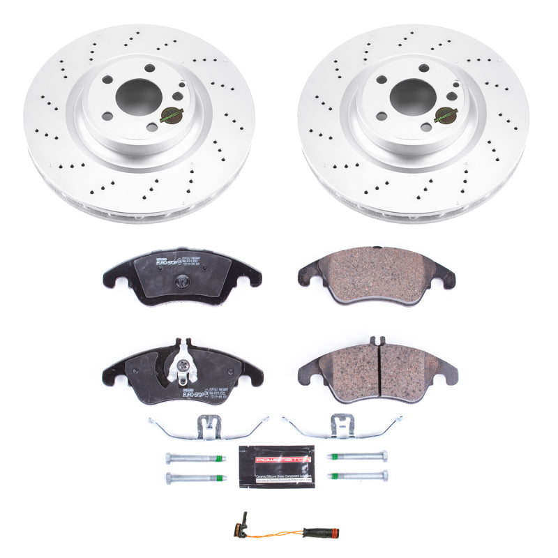 Power Stop 17-18 Mercedes-Benz SLC300 Front Euro-Stop Brake Kit Brake Kits - OE PowerStop