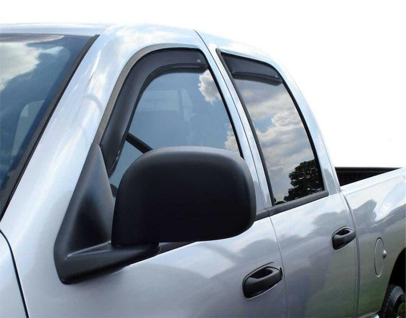 AVS 06-08 Dodge RAM 1500 Mega Cab Ventvisor In-Channel Front & Rear Window Deflectors 4pc - Smoke Wind Deflectors AVS