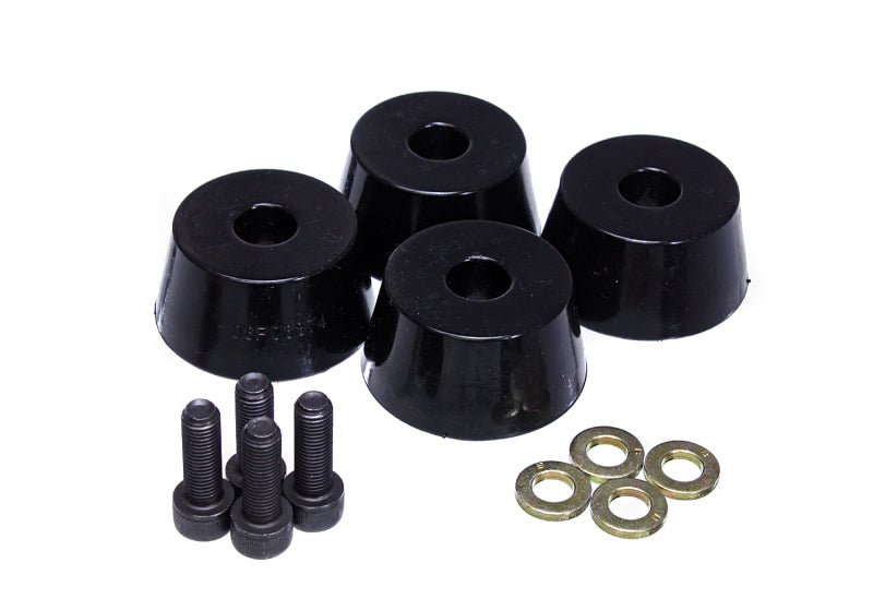 Energy Suspension 96-02 Toyota 4Runner Front Hyper Flex Bump Stop Set - Black Bushing Kits Energy Suspension