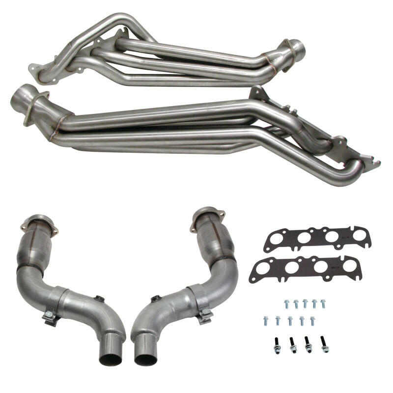 BBK 15-23 Ford Mustang GT 1-3/4 Long Tube Headers w/High Flow Catted Mid Pipe (304SS) Headers & Manifolds BBK