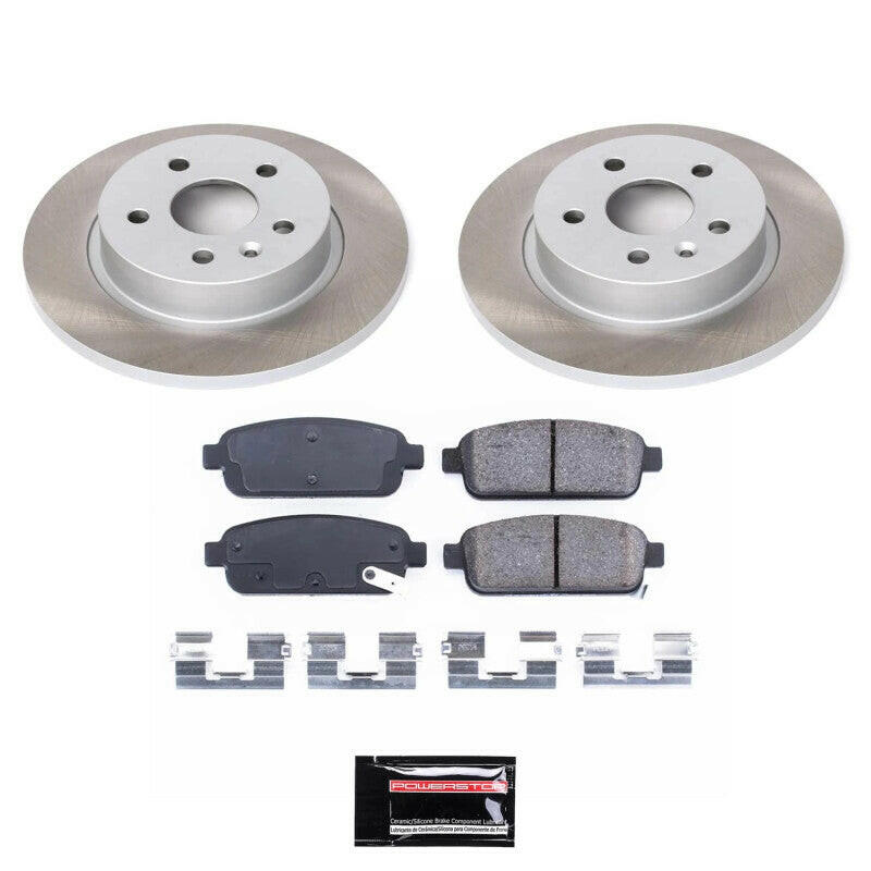 Power Stop 15-17 Chevrolet Trax Rear Semi-Coated Rotor Kit Brake Kits - Performance Blank PowerStop