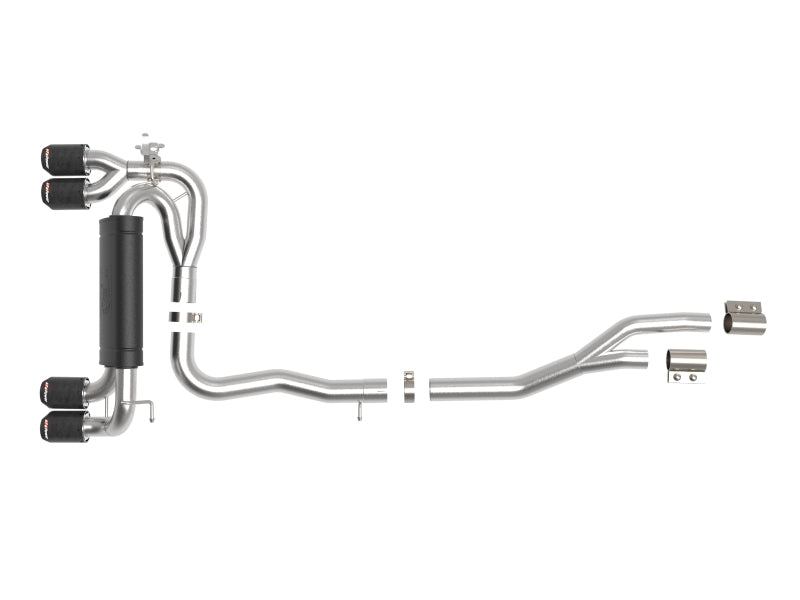 aFe MACHForce XP Exhausts Cat-Back SS 19-21 BMW M2 Competition L6-3.0L w/Carbon Fiber Tips Catback aFe