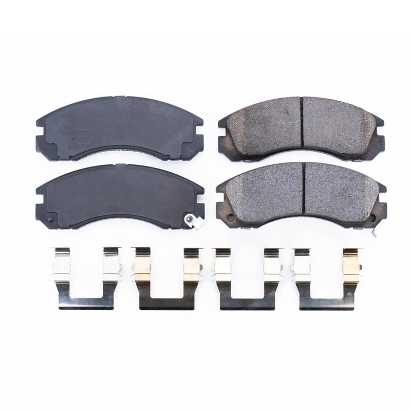 Power Stop 91-96 Dodge Stealth Front Z17 Evolution Ceramic Brake Pads w/Hardware Brake Pads - OE PowerStop