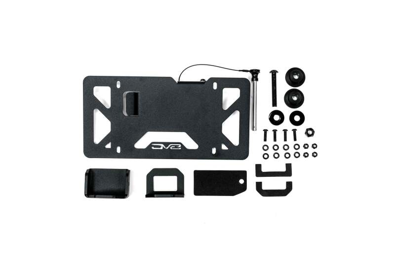 DV8 Offroad Universal Quick Release D-Ring License Plate Mount License Plate Relocation DV8 Offroad