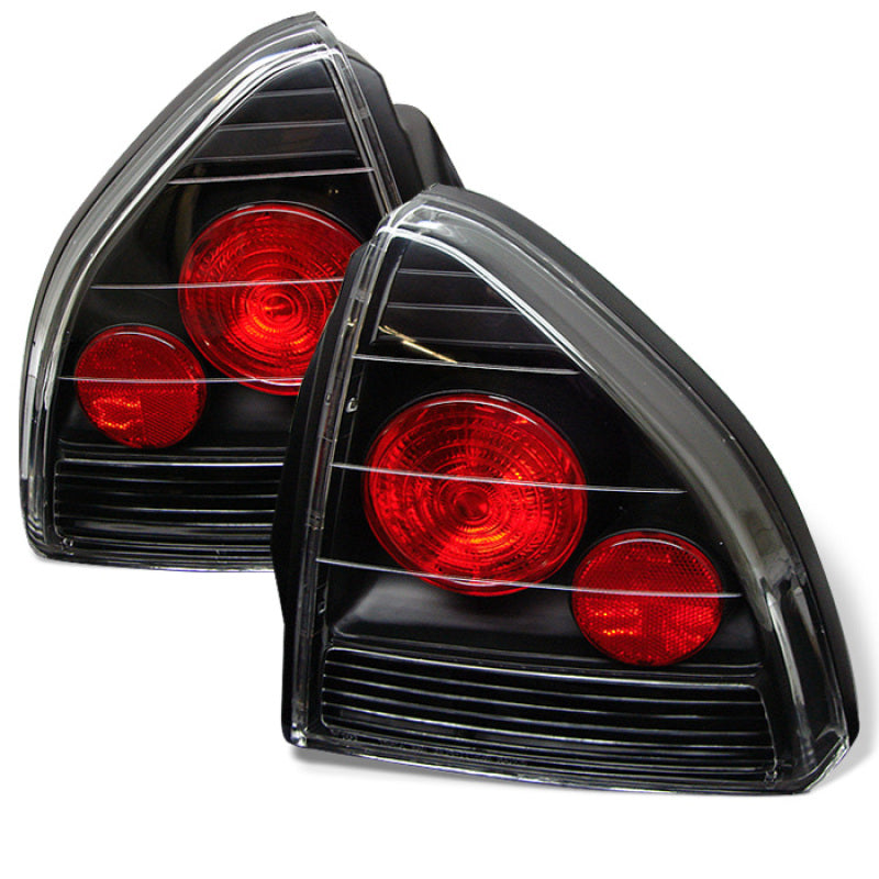 Spyder Honda Prelude 92-96 Euro Style Tail Lights Black ALT-YD-HP92-BK Tail Lights SPYDER