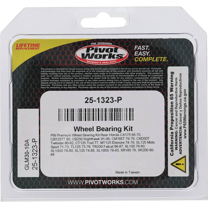 Pivot Works Premium Wheel Bearing Wheel Bearings Pivot Works