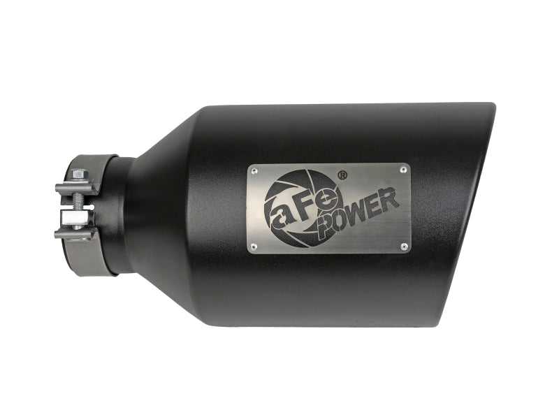 aFe Power MACH Force-Xp 409 Stainless Steel Clamp-on Exhaust Tip Black Tips aFe