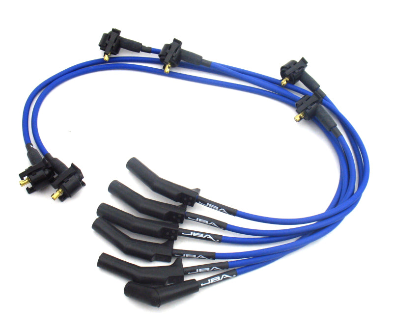 JBA 94-98 Ford Mustang 3.8L Ignition Wires - Blue Spark Plug Wire Sets JBA