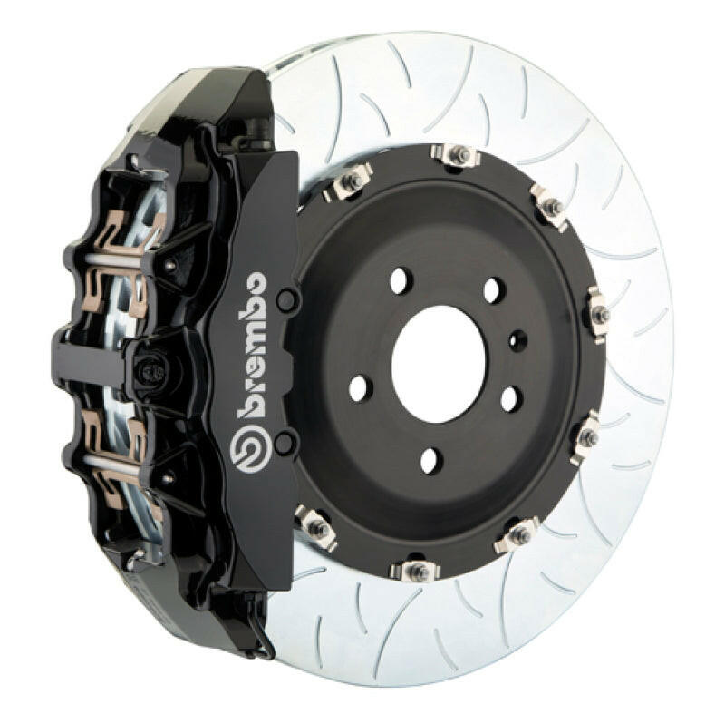 Brembo 00-06 Suburban/Yukon XL Fr GT BBK 6Pis Cast 2pc 380x34 2pc Rotor Slotted Type3-Black Brake Kits - Performance Slot Brembo