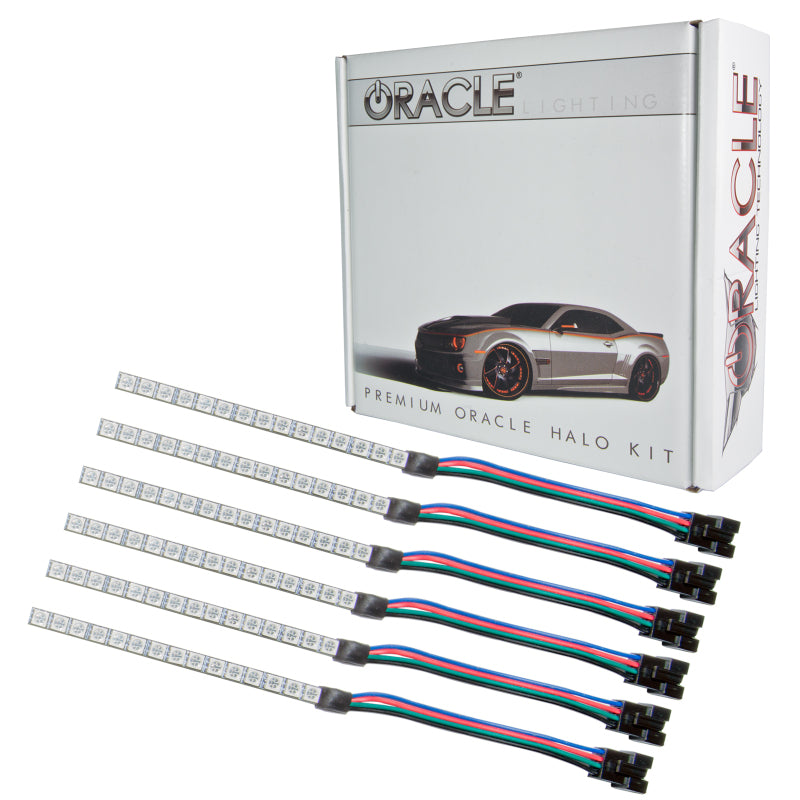 Oracle 15-17 Ford Mustang V6/GT/Shelby DRL w/ Halo Kit - ColorSHIFT w/ 2.0 Controller Headlights ORACLE Lighting