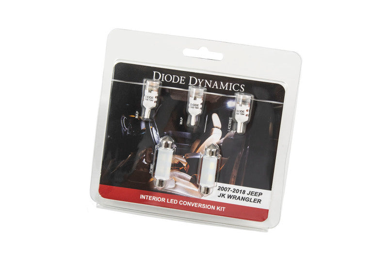 Diode Dynamics Wrangler JK 4dr Interior Kit Stage 2 - Cool - White Bulbs Diode Dynamics