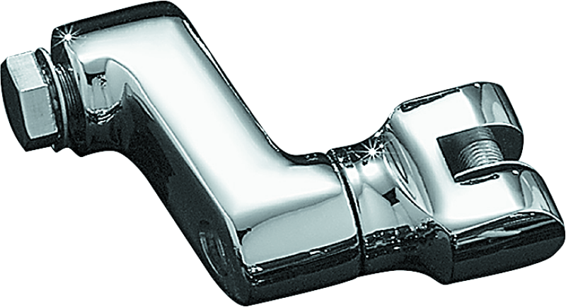 Kuryakyn Offset Peg Mount With 1/2in-13 Mount Bolts Chrome (Pair) Footpegs Kuryakyn