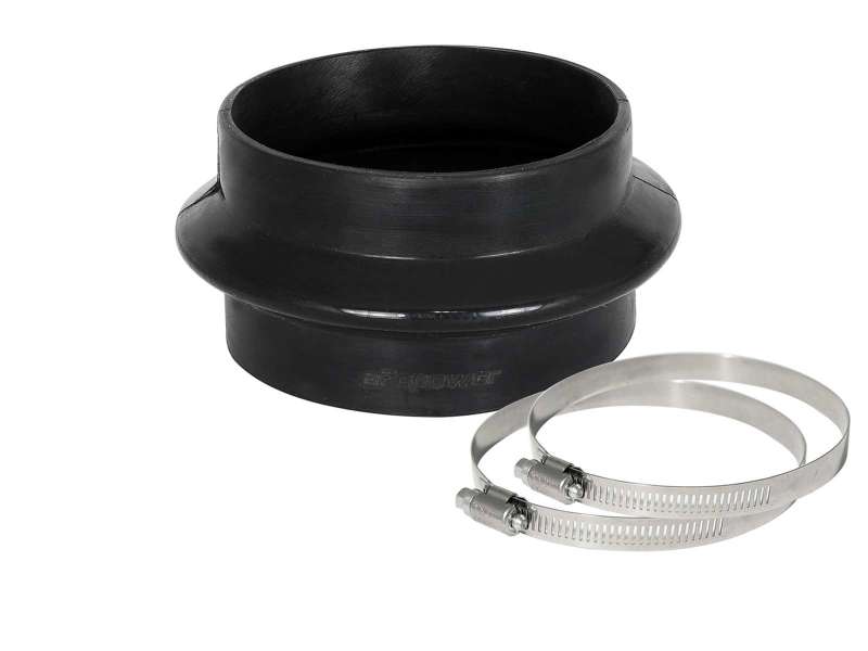 aFe Magnum FORCE Silicone Coupling Kit 4in ID x 2-1/2in L Straight Bellow-Coupler - Black Air Intake Components aFe