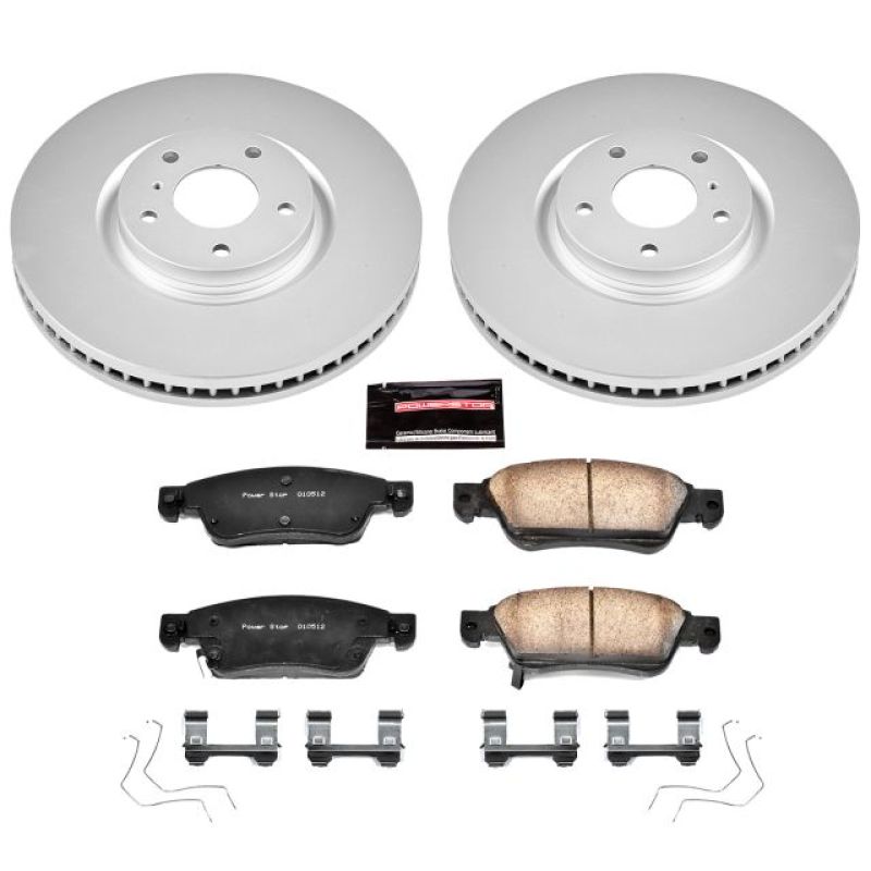 Power Stop 07-08 Infiniti G35 Front Z17 Evolution Geomet Coated Brake Kit Brake Kits - Performance Blank PowerStop