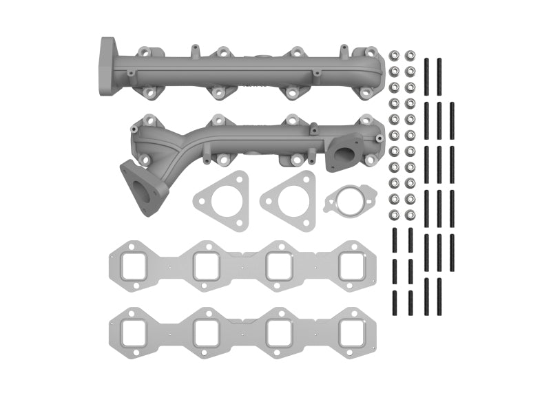 aFe BladeRunner Ported Ductile Iron Exhaust Manifold Ford Diesel Trucks 15-19 V8-6.7L (td) Headers & Manifolds aFe