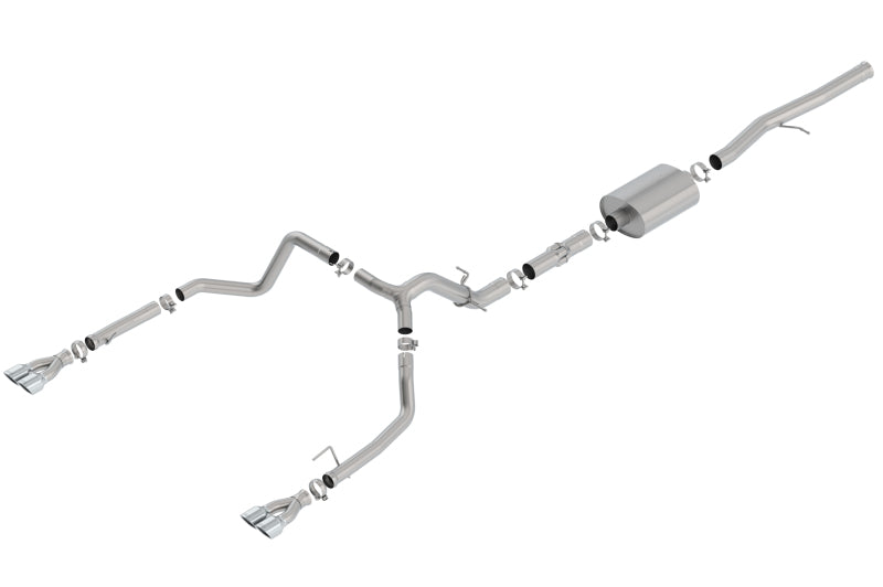 Borla 19 Chevrolet Silverado/GMC Sierra 1500 6.2L SS ATAK Catback Exhaust - Square Chrome Tips Catback Borla