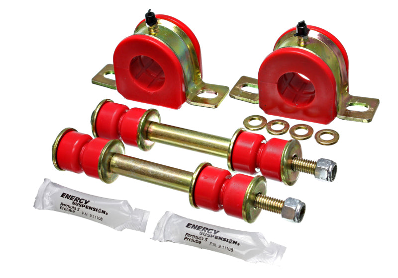 Energy Suspension 85-89 Ford Astro Van 2WD 1-1/4in Front Sway Bar Bushing Set - Red Bushing Kits Energy Suspension