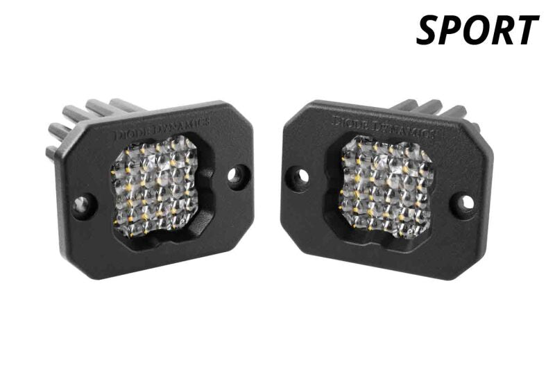 Diode Dynamics Stage Series C1 LED Pod Sport - White Flood Flush ABL (Pair) Light Accessories and Wiring Diode Dynamics
