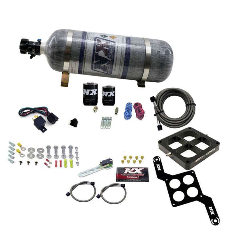 Nitrous Express Dominator Single Entry Crossbar RNC Nitrous Kit (250-750HP) w/Composite Bottle Nitrous Systems Nitrous Express