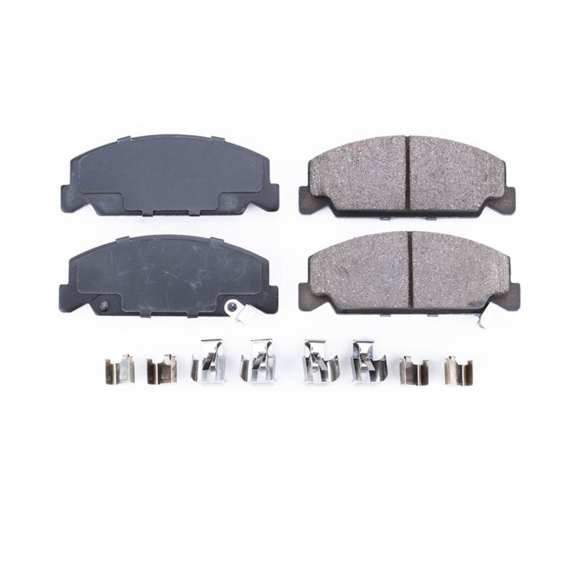 Power Stop 90-00 Honda Civic Front Z17 Evolution Ceramic Brake Pads w/Hardware Brake Pads - OE PowerStop