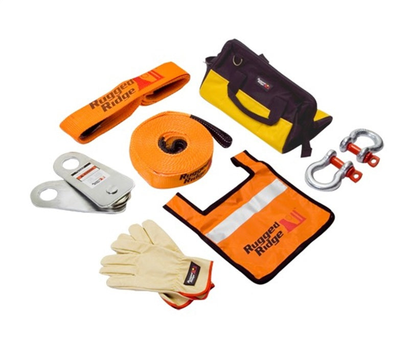 Rugged Ridge XHD Recovery Gear Kit 30000lbs Recovery Boards Rugged Ridge