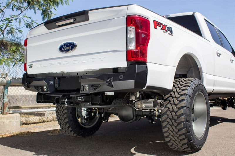Addictive Desert Designs 17-18 Ford F-250 Raptor Stealth Fighter Rear Bumper w/ Backup Sensor Cutout Bumpers - Steel Addictive Desert Designs