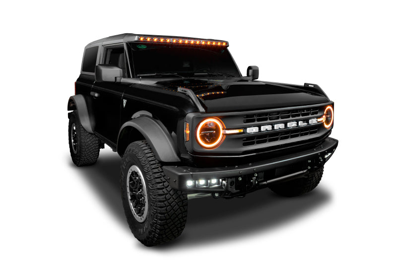 Oracle 2021+ Ford Bronco Integrated Windshield Roof LED Light Bar System Light Bars & Cubes ORACLE Lighting
