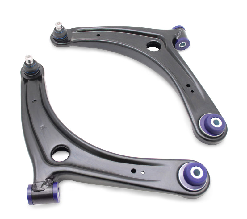 SuperPro 2008 Mitsubishi Lancer GTS Front Lower Control Arm Set w/ Bushings - w/ Positive Caster Control Arms Superpro
