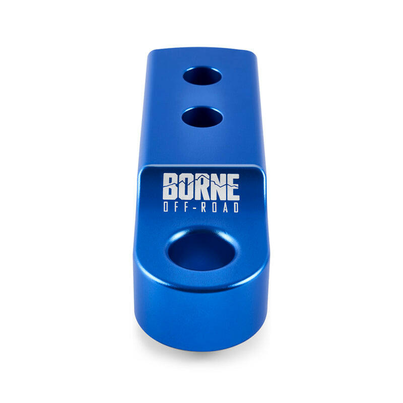 Borne Off-Road CNC Hitch Receiver Shackle 2in Blue Hitch Receivers Borne Off-Road