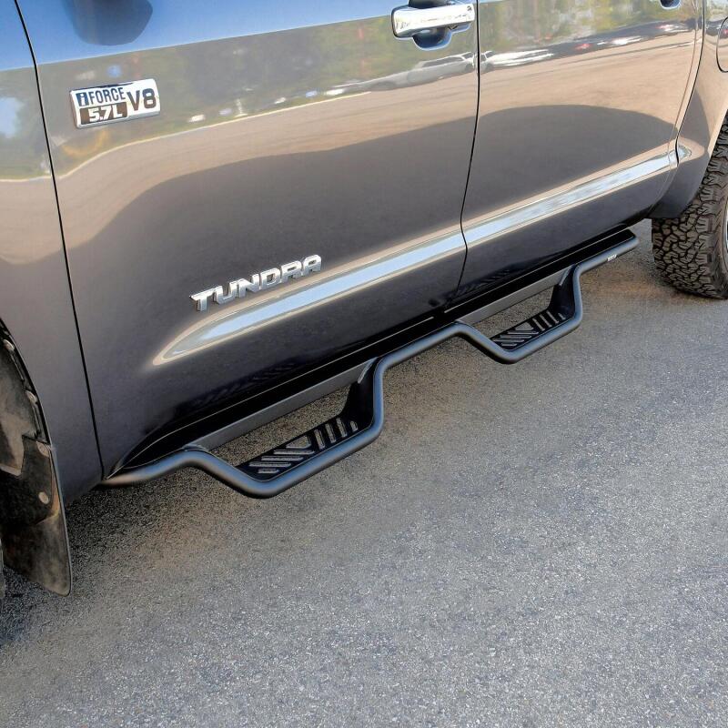 Westin 07-21 Toyota Tundra CrewMax Outlaw Drop Nerf Step Bars - Black Nerf Bars Westin