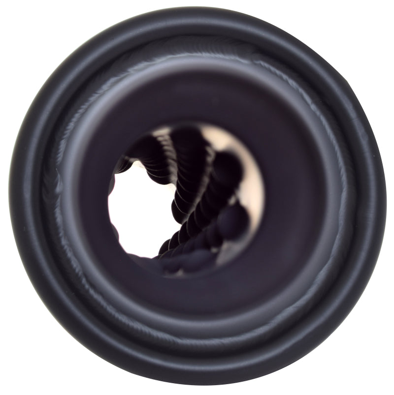 Gibson Rolled Edge Angle-Cut Muffler Quiet Tip - 4in OD/2.25in Inlet/12in Length - Black Ceramic Tips Gibson