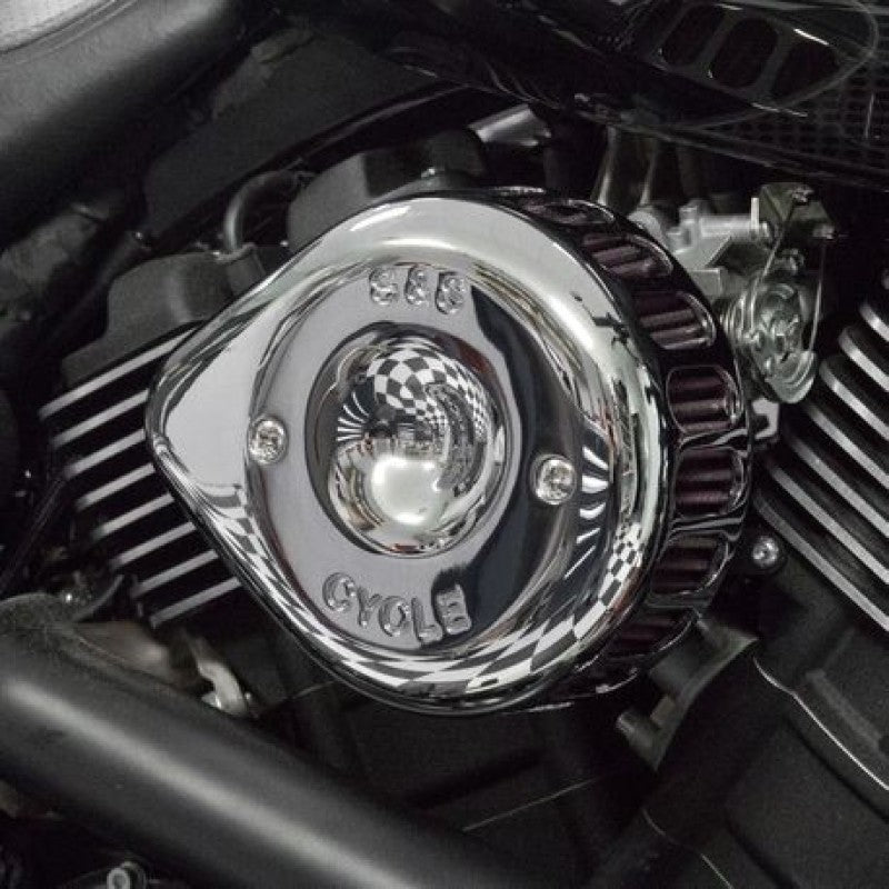 S&S Cycle 2014+ XG500/XG750 Models Stealth Air Cleaner Kit w/ Chrome Mini Teardrop Cover Air Intake Components S&S Cycle