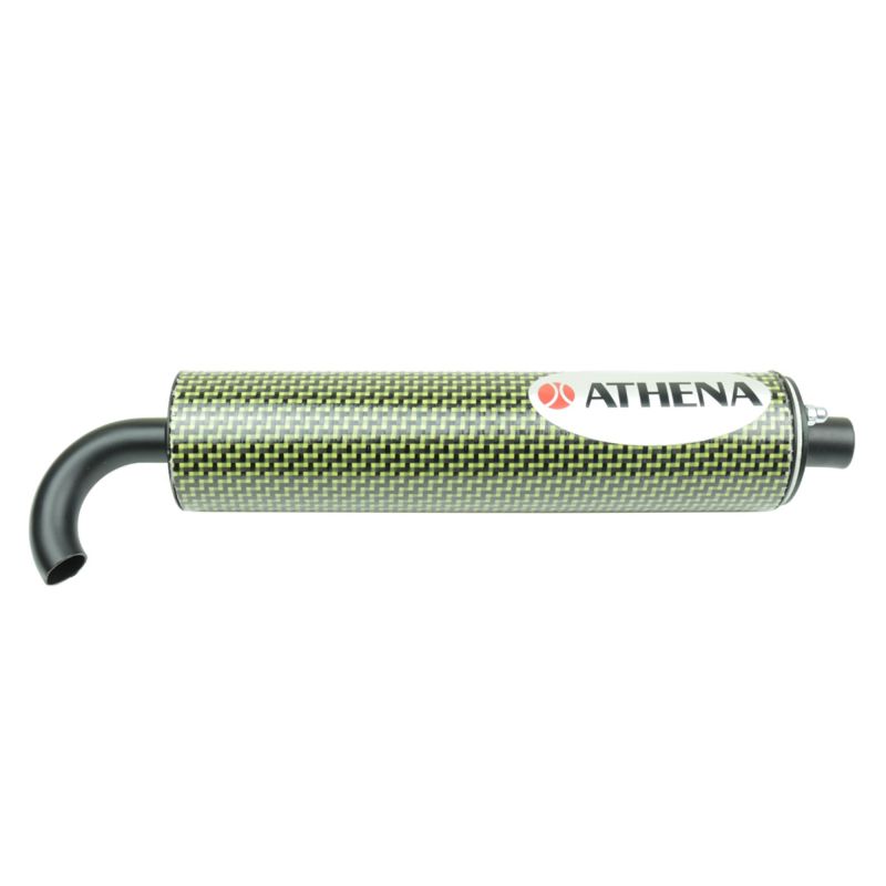 Athena Agrale 50 Carbon Silencer 60x250mm w/Internal Mouth Bore 20mm per 50-80cc Muffler Athena