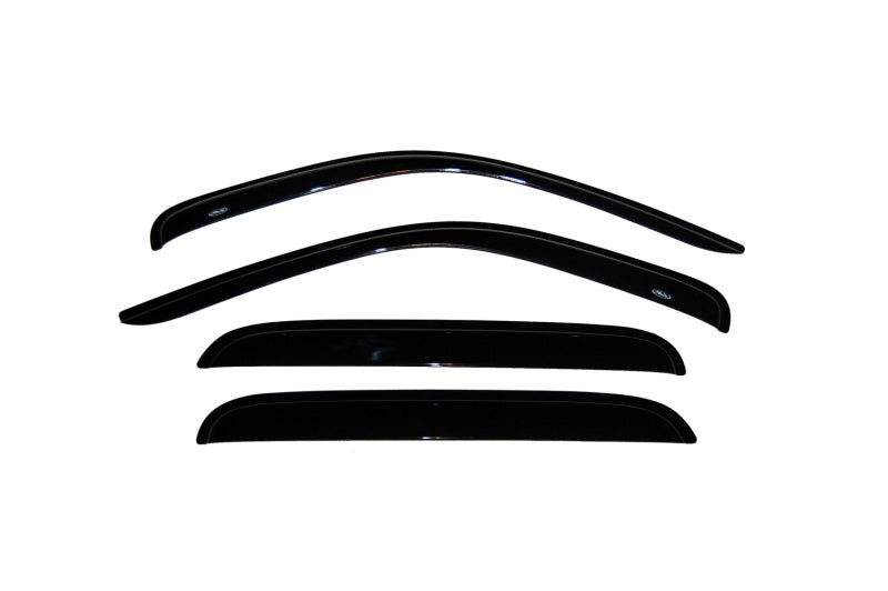 AVS 00-04 Dodge Dakota Crew Cab Ventvisor Outside Mount Window Deflectors 4pc - Smoke Wind Deflectors AVS