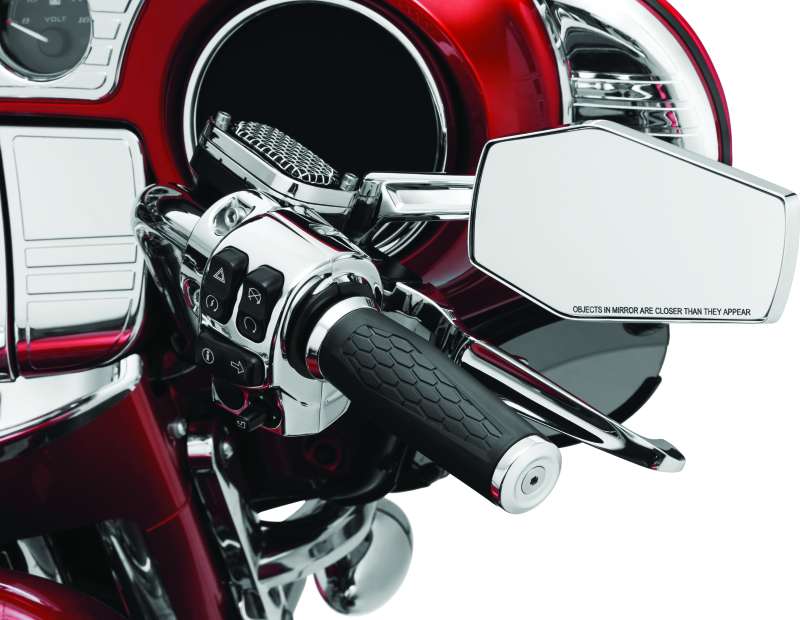Kuryakyn Hex Mirrors Chrome Rear View Mirrors Kuryakyn