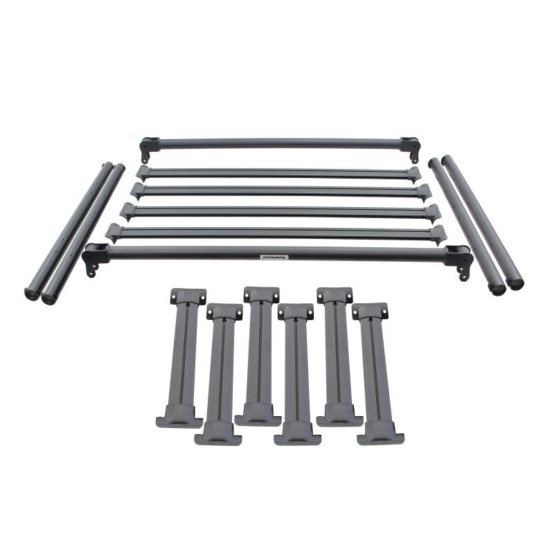 Go Rhino 15-26 GM Colorado/Canyon 6.2ft Bed XRS Overland Xtreme Rack - Midsize Truck - Tex. Blk Truck Bed Rack Go Rhino