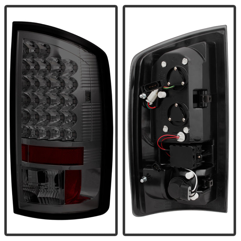 Spyder Dodge Ram 07-08 1500/Ram 07-09 2500/3500 LED Tail Lights Smoke ALT-YD-DRAM06-LED-SM Tail Lights SPYDER