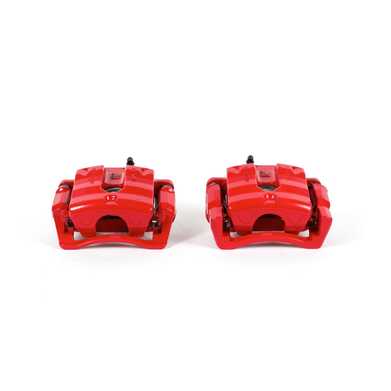 Power Stop 08-14 Cadillac CTS Rear Red Calipers w/Brackets - Pair Brake Calipers - Perf PowerStop