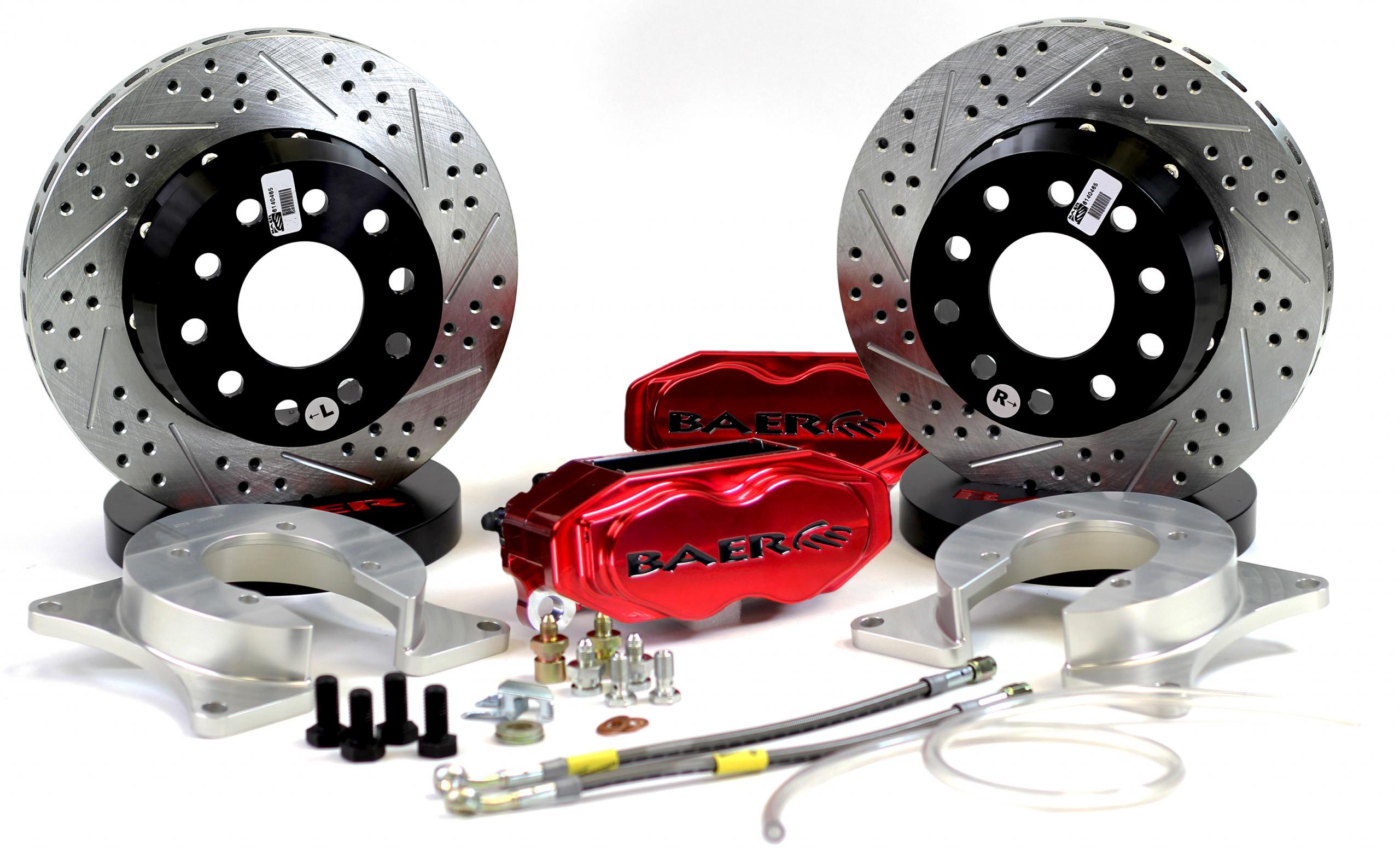 Deep Stage SS4+ Rear Bra ke System 15- Mustang Disc Brake Upgrade Kit Baer Brake Systems