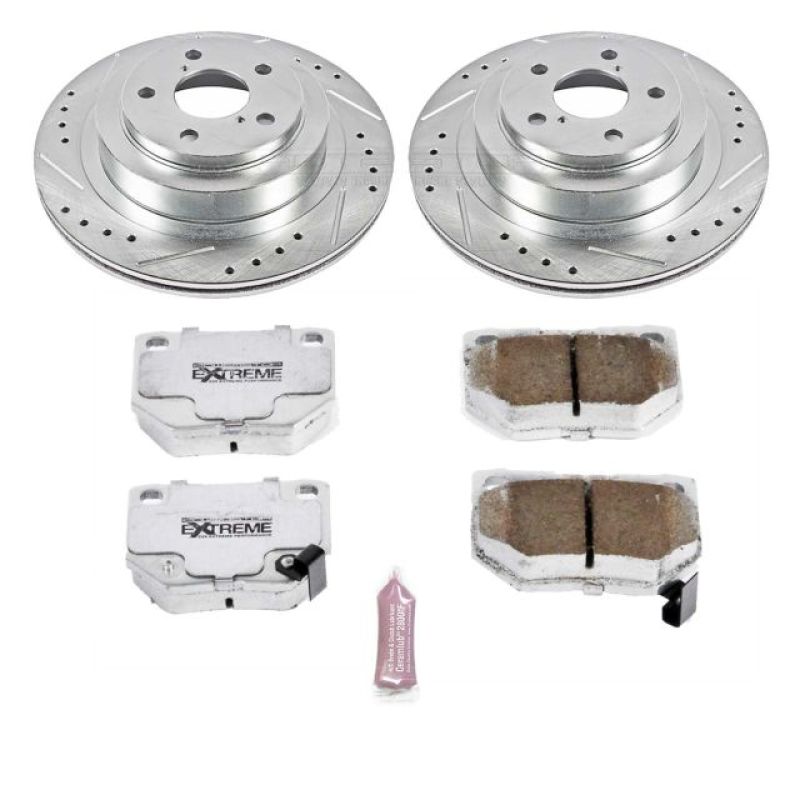 Power Stop 06-07 Subaru Impreza Rear Z26 Street Warrior Brake Kit Brake Kits - Performance D&S PowerStop