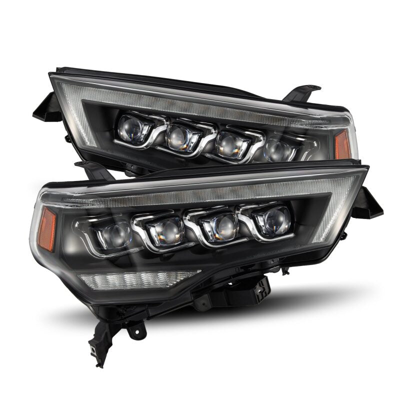 AlphaRex 14-22 Toyota 4Runner (2021 Req. Conv) NOVA LED Proj HL Blk w/Actv Light & Seq. Sig + SB DRL Headlights AlphaRex